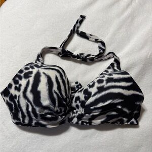 Ruby Rd. Zebra Print Bikini Top